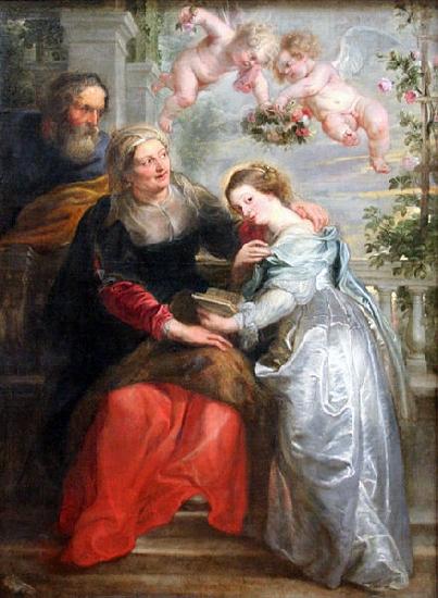 Peter Paul Rubens The Education of Mary Sweden oil painting art